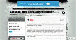 Desktop Screenshot of anunnakialiengodsandspirituality.com